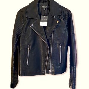 NWT Topshop Faux Leather Jacket